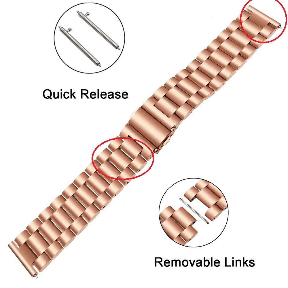 Quick-Release-Stainless-Steel-Watchband-for-Fossil-Gen-4-Q-Venture-HR-Gen-3-Q-Venture (2)