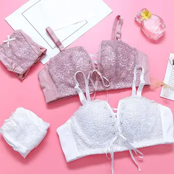 

Women Push Up Intimates Bra Set Straps Belt Lace Women Bra Set 2020 Sexy Underwear Lingerie x