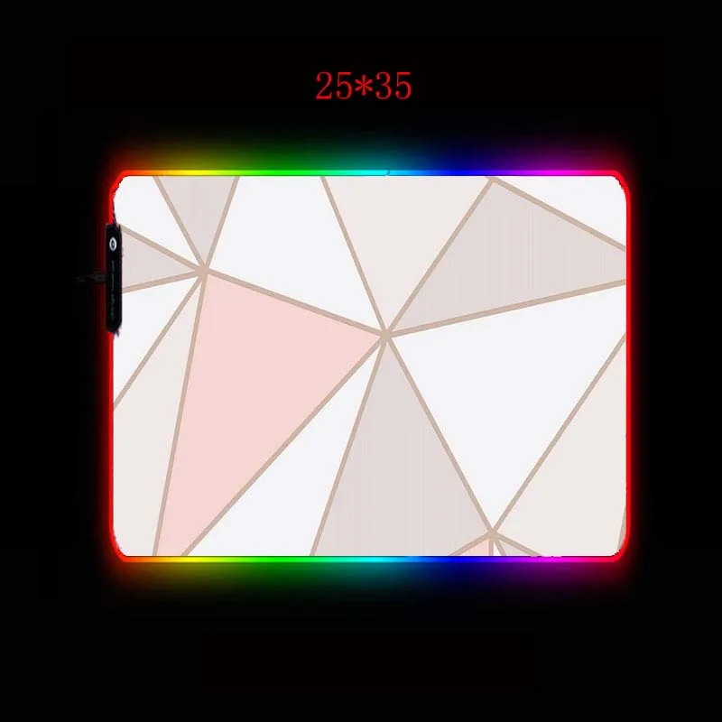 Yuzuoan XL компьютерный RGB игровой коврик для мыши светодиодный с мраморной подсветкой комфортный резиновый утолщенный коврик для клавиатуры для World of Tanks CSGO