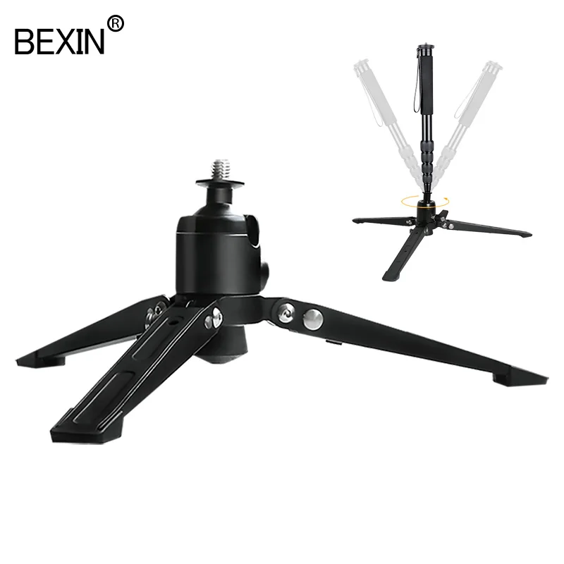 BEXIN monopod foot support tripod universal professional monopod base bracket video camera stand mount adapter for dslr monpod