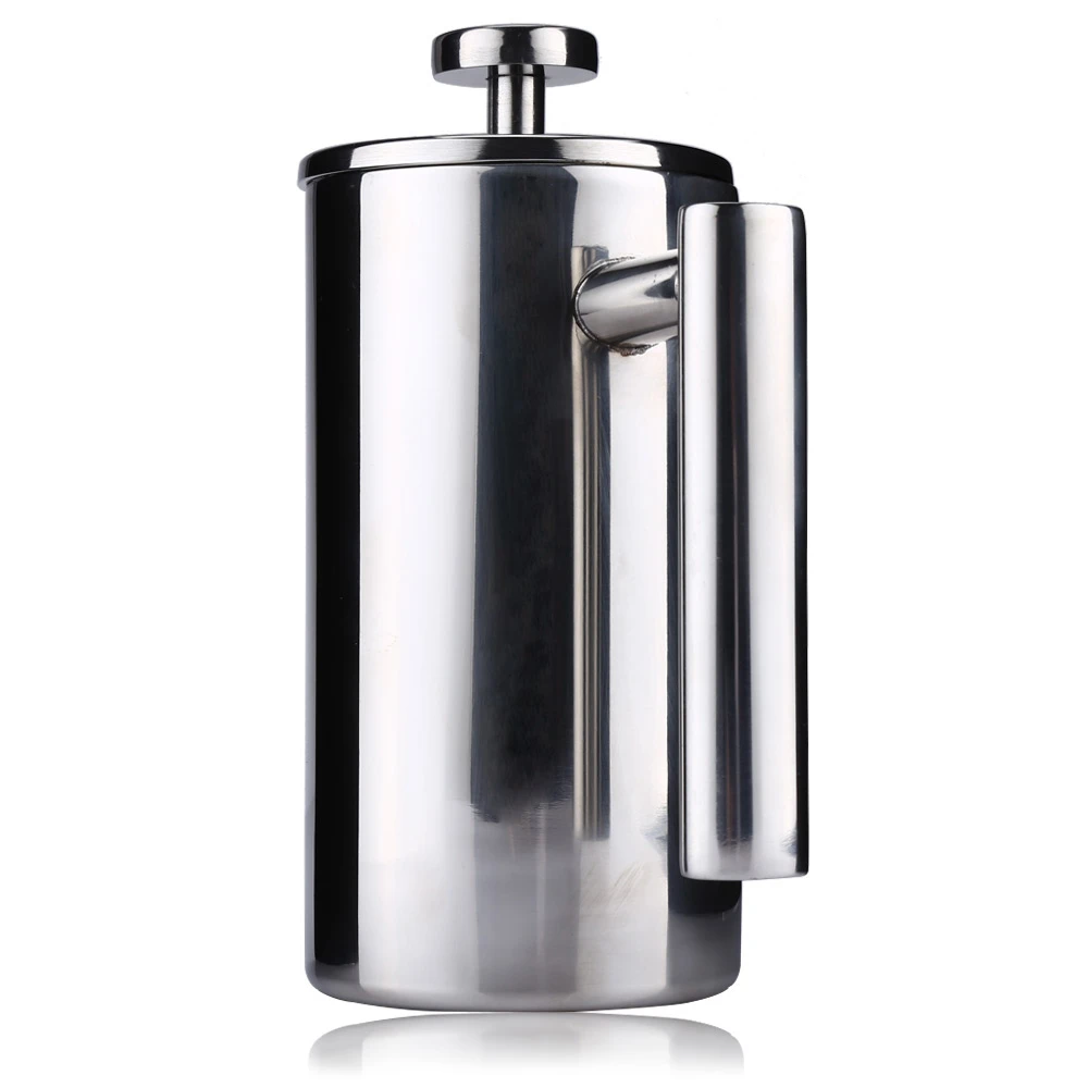 

Espresso Coffee Maker Pot Practical Stainless Steel Cafetiere Double Wall Insulated Tea Coffee Maker with Filter 350/1000ML