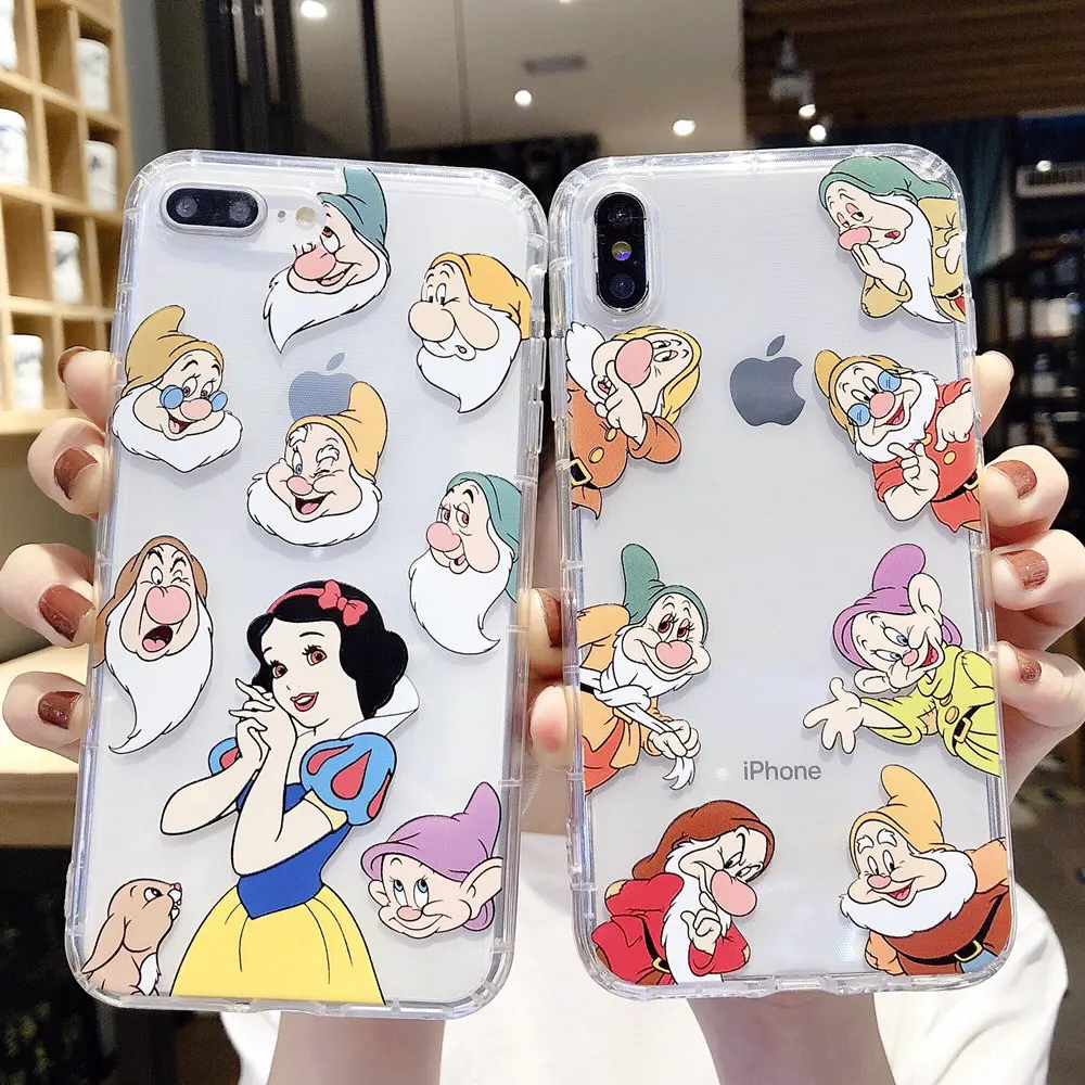 Белоснежка семь гномов Принцесса Фея чехол для телефона iPhone 11 Pro XR XS MAX 8 7 6S Plus