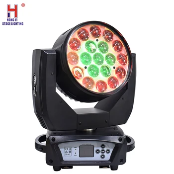 

Zoom Moving Head Beam LED RGBW 4in1 19x15W Wash Moving Head Light DMX512 Stage Light