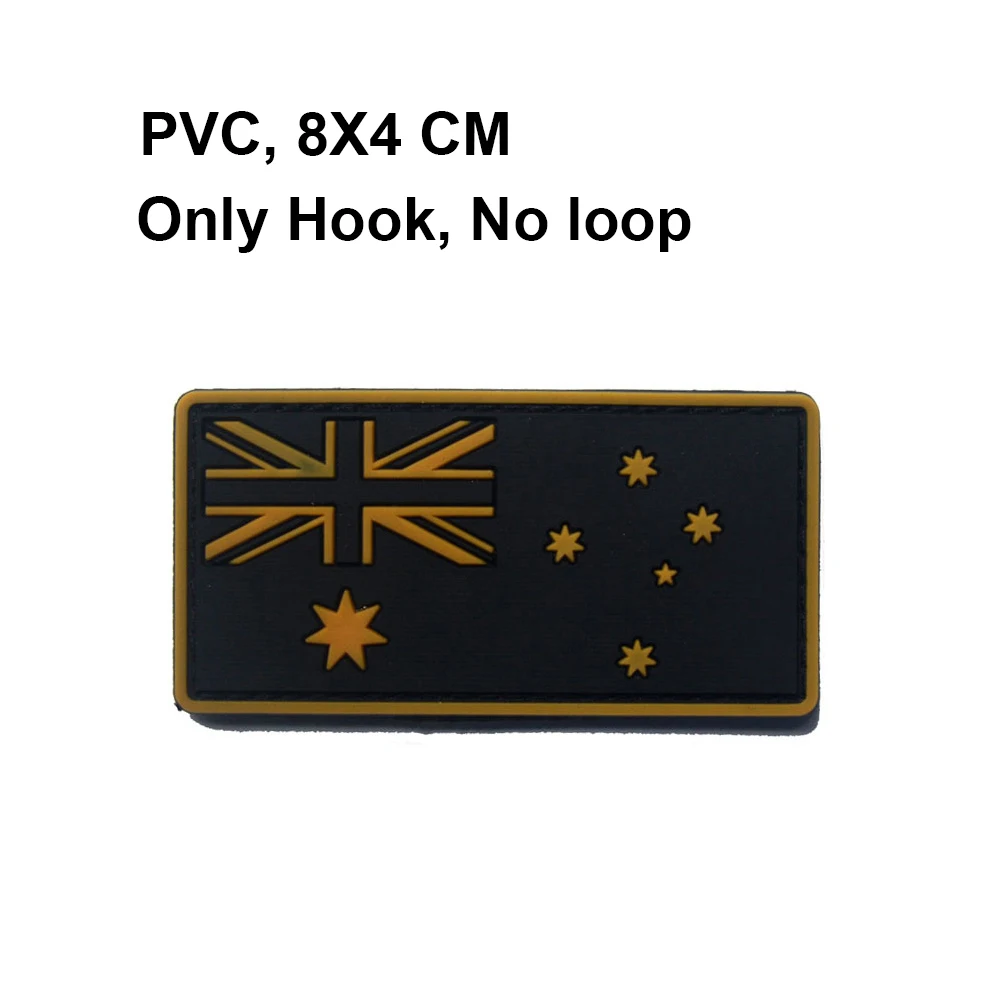 Oceania Australia New Zealand Samoa Guam Flag IR Reflective Rubber Embroidered Patches Military Patches Embroidery Badges Ribbons Fabric & Sewing Supplies