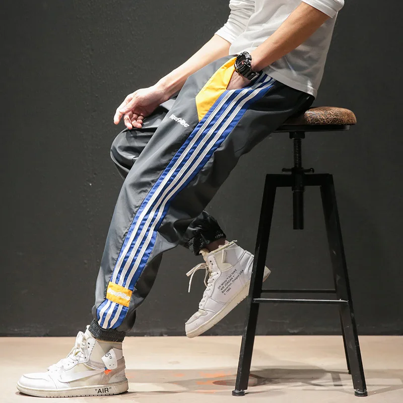 

2020 Spring Main Push Japanese-style Macheda Thin Printed Contrast Color Capri Pants M-5x Hk125