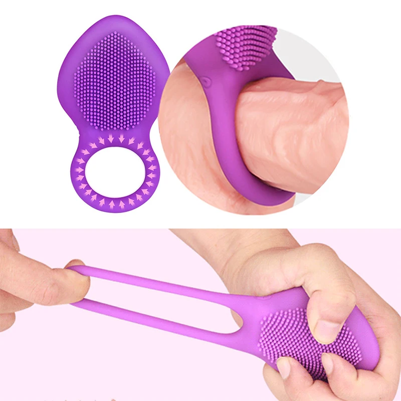 HipBao Cock Ring Male Vibrate Penis CockRing Vibrator Clitoris Stimulate Delay Ejaculation Sex Toy for Couple Men Adult Product