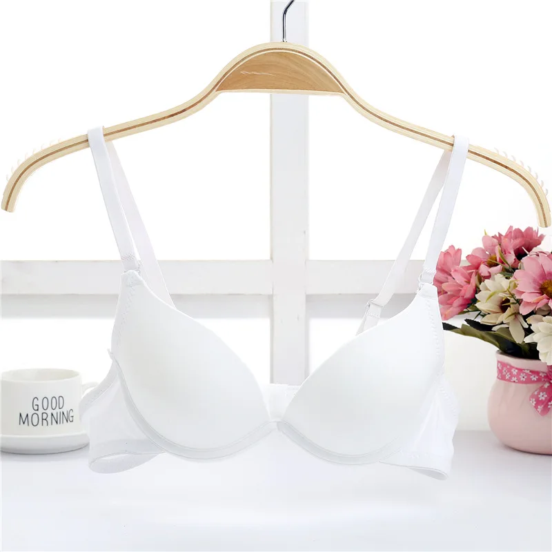 Mozhini 32 34 36 38 AB cup super push up bra for small breast young girl  sexy bra lady women small chest deep u girl bra - AliExpress