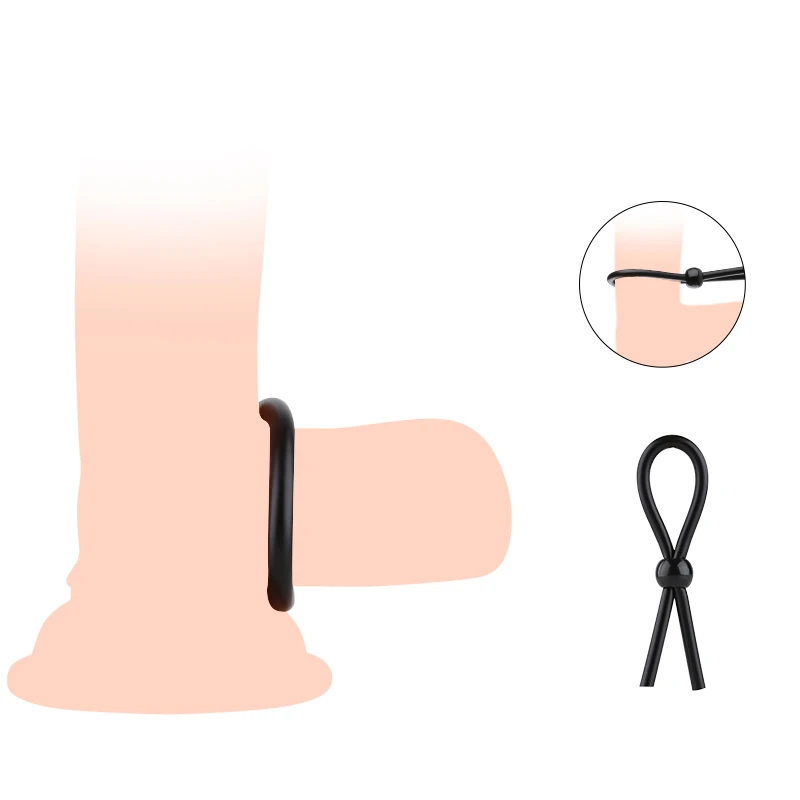 Male Lasting Reusable Penis Sleeve Silicone Extended Cock Rings Adjustable Enlargement Delay Ejaculation Erotic Sex Toys For Men |