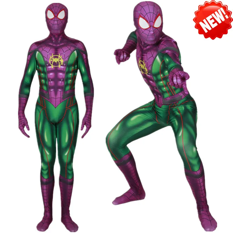 Новинка; костюм для косплея «stley Spider Boy Cinematic Universe»; Zentai Joker Mashup; боди с рисунком «спайдербой»; комбинезоны