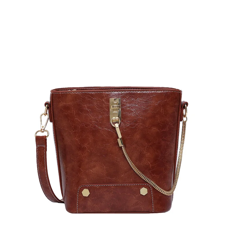 Винтажные кожаные женские сумки дизайнерская сумка-мешок для женщин