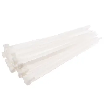 

uxcell Cable Zip Ties 150mmx7.2mm Self-Locking Nylon Tie Wraps 100pcs White 250mmx7.6mm