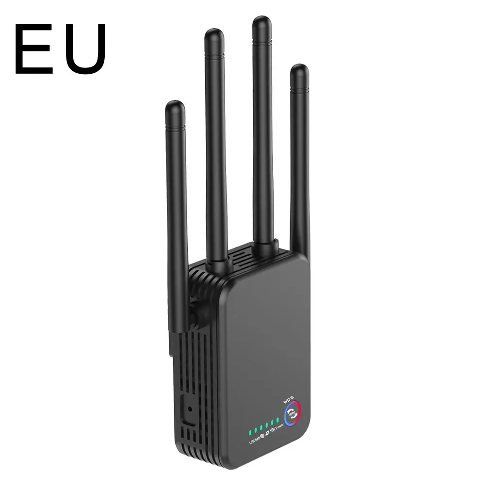 Wireless Router Wifi Repeater 1200Mbps Dual-Band 2.4G 5 GHZ 4 Antenna Signal Amplifier Long Range Extender Booster Access Point wifi hotspot amplifier Wireless Routers