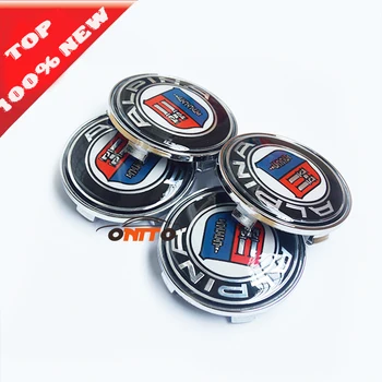 

Wholesale 50pcs/set Auto Wheel Hub Logo Cap ALPINA Label Car Wheel Center Cover Emblems 68MM car emblem badge cover car styling