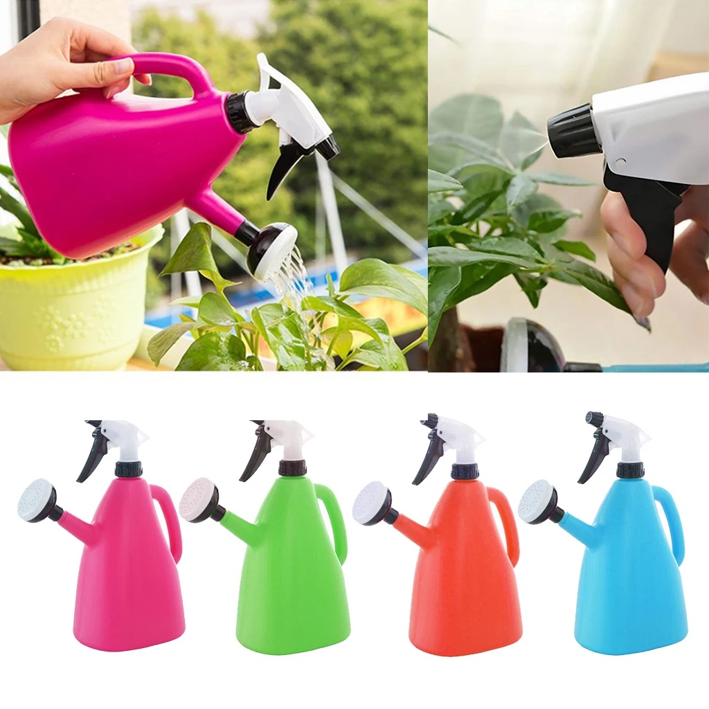 Plastic 1000ml Garden Watering Can Spray Bottle Multifunction Plant Watering Kettle Hand Pressure Watering Can