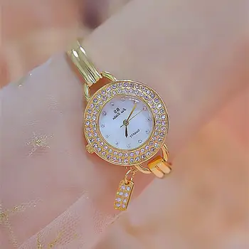 

Silver Women Top Famous Brand Luxury Casual Quartz Bracelet Watch Golden Women Waterproof Stainless Steel Wrist Watches Relogio
