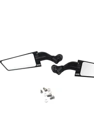Rétroviseurs latéraux de moto modifiés aile de vent rétroviseur rotatif réglable 2 pièces, nouveau pour BMW S1000RR 2015 2016 2017 2018 