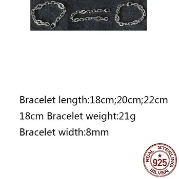 

S925 sterling silver bracelet personality fashion classic style letters simple accessories cute couple birthday gift hot