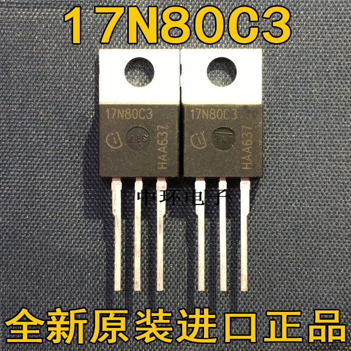 10 шт./лот SPP17N80C3 17N80-220 17A 800V