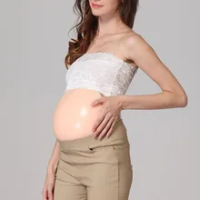 Поддельные живот реалистичные силиконовые искусственные ложные беременность Трансвестит кроссдресс беременная живот ребенок Bump кукла