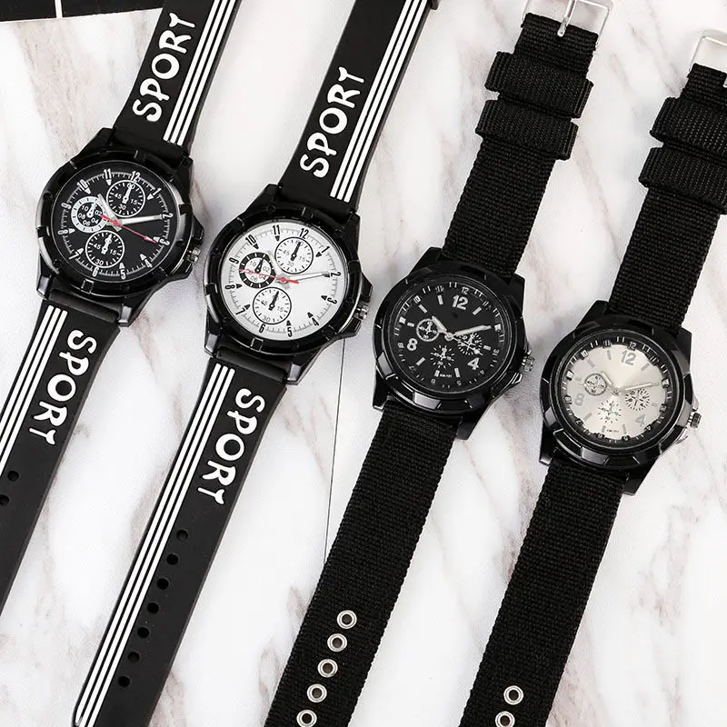 Nylon Children's Watches Kids Sports Style Quartz Clock For 7-18 Years Student Watch Boy Girl Man Hour Drop Shipping C3635 afbeelding
