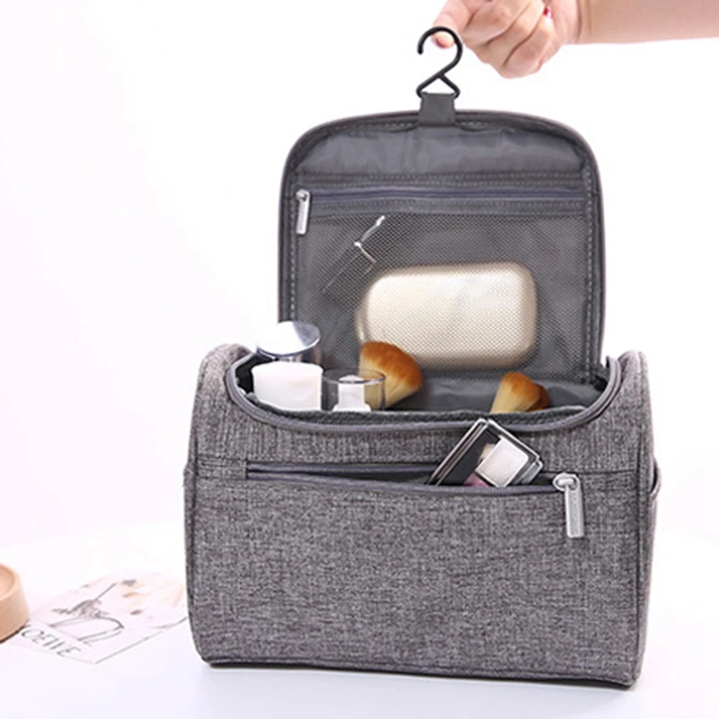 

Cosmetic Bag Double Zipper Women Cosmetic Case Travel Organizer Portable Beautician Essential Ladies Makeup Bags Package
