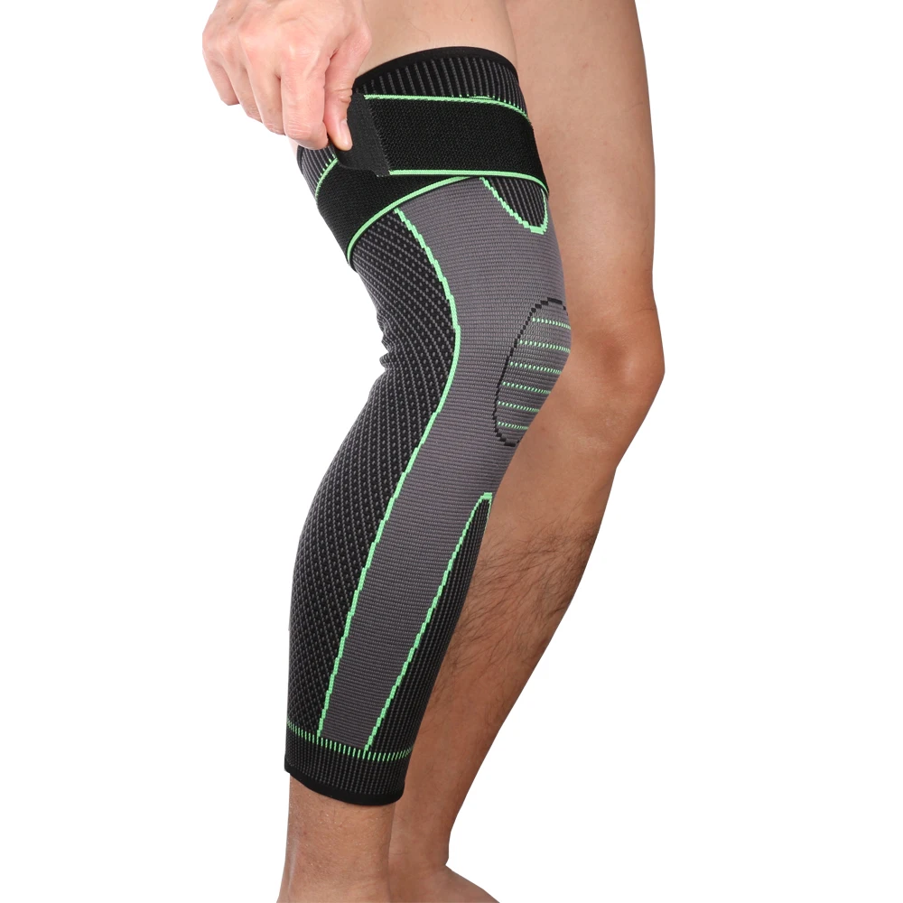 Elasticity Long Knee Protector Brace Leg Sleeve Knee Pads Calf Support Brace Protector Leg Warm From USA Knee Pad,Knee Support,Knee Support Sleeve,Knee Brace,Knee Wraps,Knee Patch