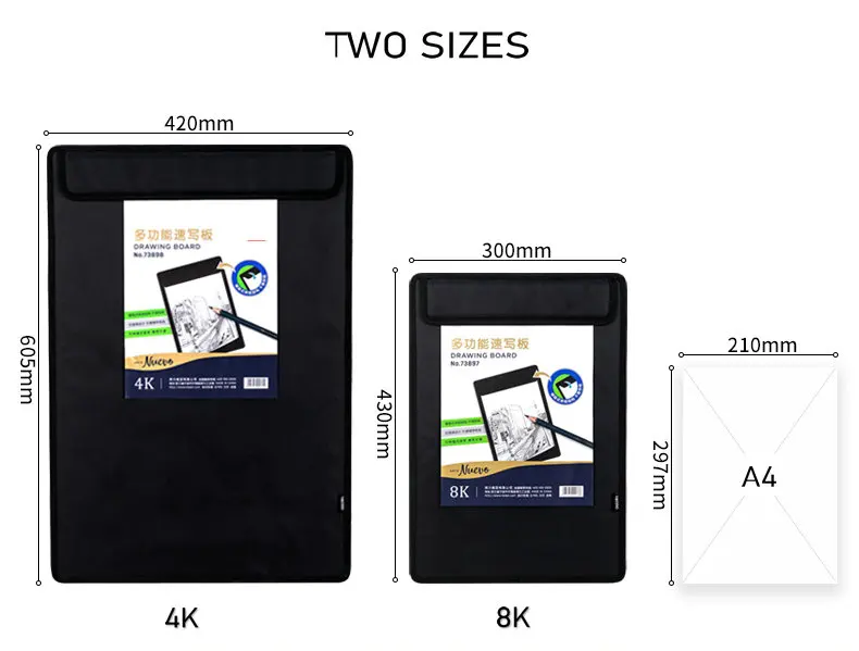 Multifunction 4k a2 desenho prancheta com armazenamento