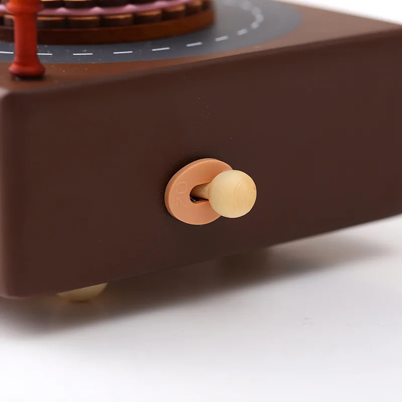 Новая деревянная музыкальная шкатулка карусель коробка дом Моделирование