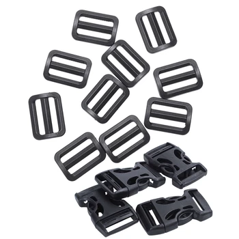 

14 Pcs Luggage Bag Replacement Plastic 1inch Side Rectangle Buckle Side Quick Release Buckles Clip 3.3 x 2.3 x 0.4cm & 50 x 32 x