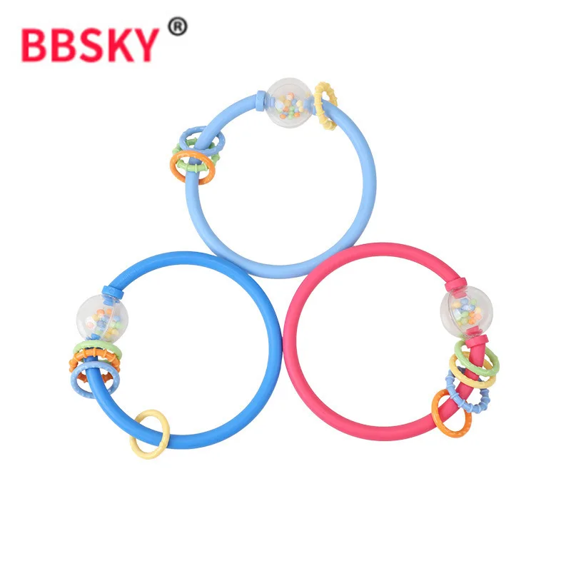 BSKY детское ручное кольцо детская погремушка пластиковые игрушки пластиковое ручное кольцо 3 года детские игрушки подарок на день рождения