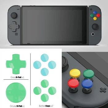 

2020 Colorful Direction ABXY Key Sticker D-Pad Button Cap Set for Nintend Switch Joy-Con Controller