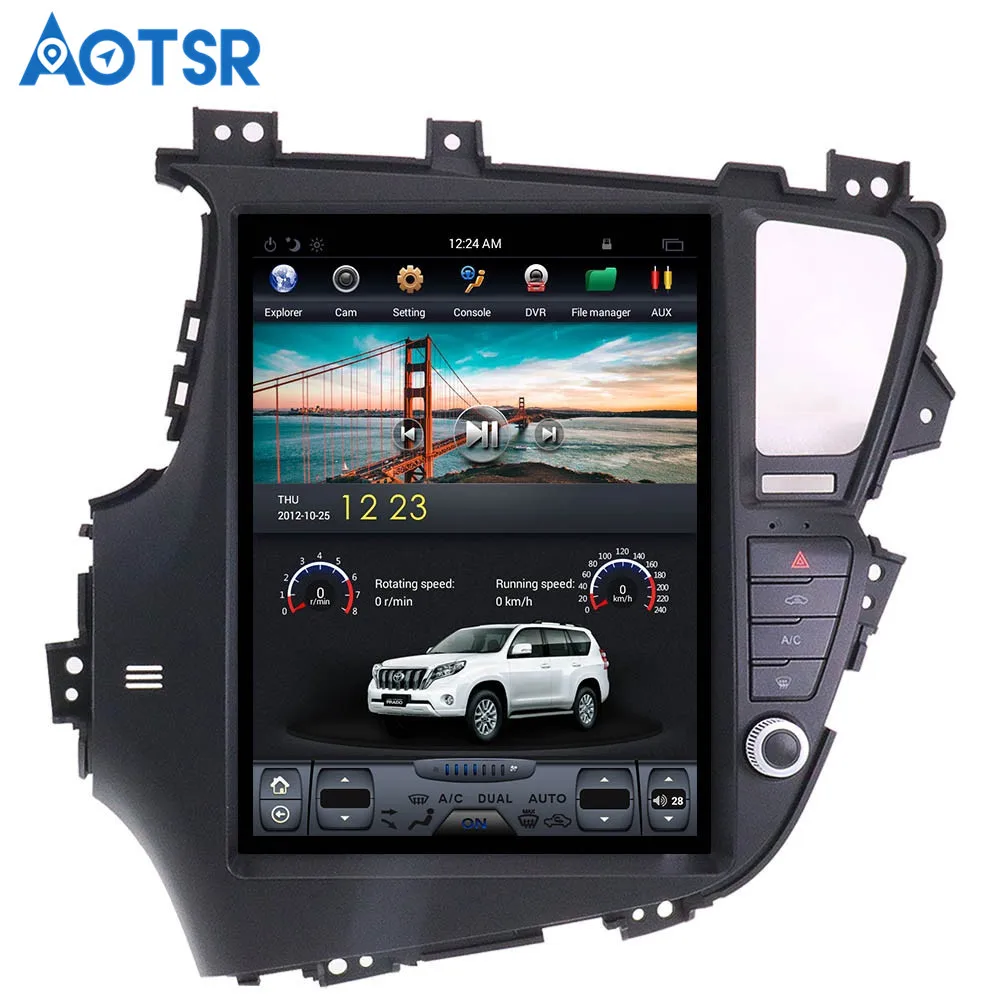 Тесла стиль Android 6,0 автомобиль gps Navi dvd-плеер автомобиля для KIA Optima KIA K5 2010-2013 стерео блок авто мультимедиа Satnav Wi-Fi