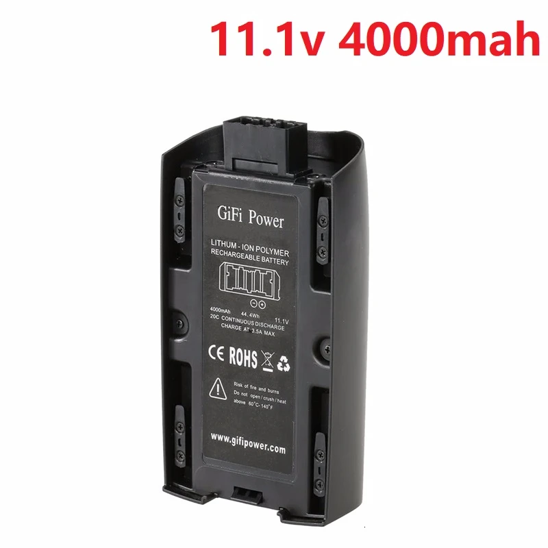 Batería Lipo mejorada Dron Parrot Bebop 2, 4000mAh, 11,1 recargable, con control remoto|Baterías recargables| - AliExpress