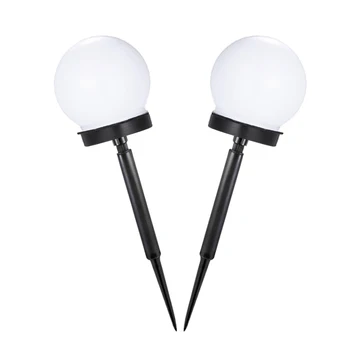 

2 Pcs LED Solar Ball Lamp Garden Ball Lamps with Ground Spike for Outdoor Patio Lawn LAD-sale
