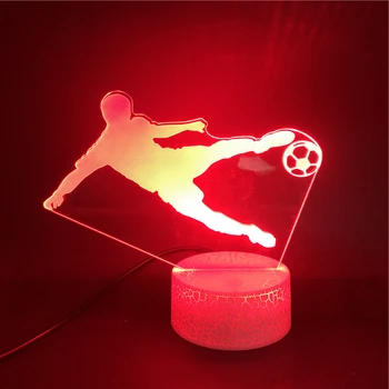 

Bluetooth Base Football Half-volley Sports LED Night Light USB Touch Sensor RGB Decoration Child Kids Gift AtmosphereTable Lamp