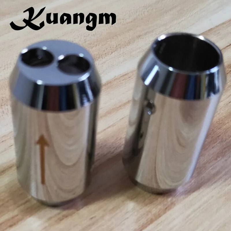 Kangm 4pcs / set Speaker Cable Audio Wire Pant Boot Y splitter Diameter 16mm to Two 8mm/14mm to Two 7mm Diameter afbeelding