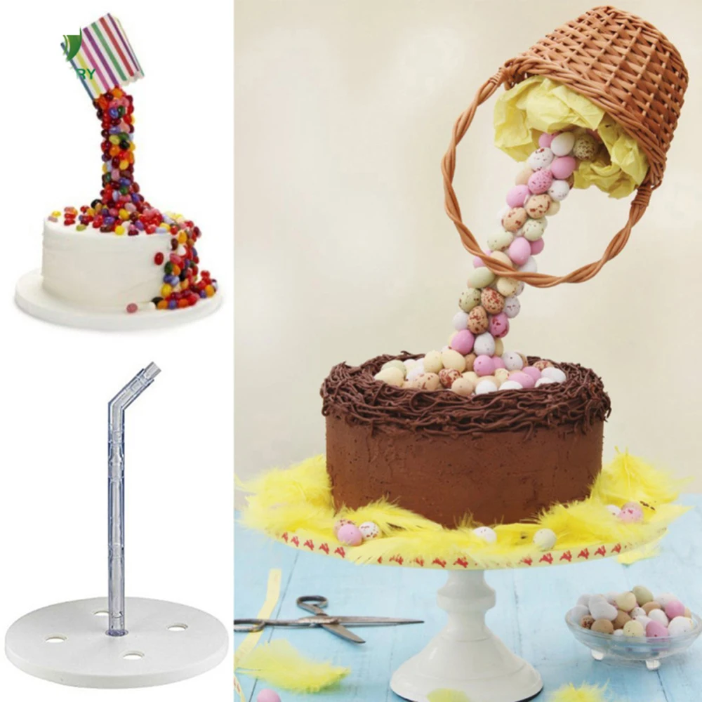 

Cake Support Structure Frame Anti Gravity Cake Pouring Kit Hanging Decorative Cake Stand Birthday Wedding Party DIY Cake Tools
