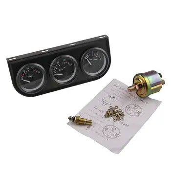 

Car Modified Three-In-One Voltage Oil Temperature Oil Pressure 2010B Abs For Most Models Gasoline With Sensors 1 Set