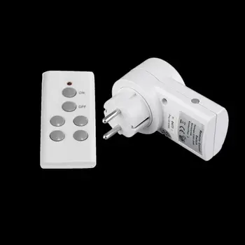 

Home Wireless Remote Control Power Outlet House Light Switch Socket DC 12V Remote EU Connector Plug