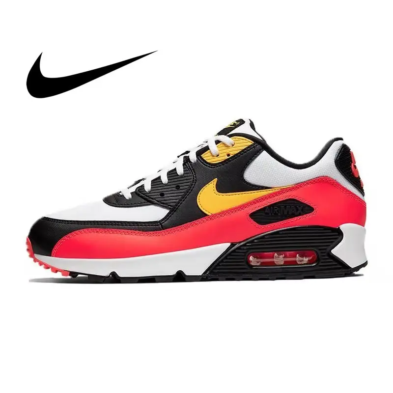 

Original Authentic NIKE AIR MAX 90 ESSENTIAL Women's Running Shoes Sports Outdoor Comfortable Jogging New Color Matching AJ1285
