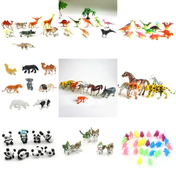 

Mini Animal World Zoo Model Figure Action Toy Set Cartoon Simulation Animal Lovely Plastics Collection Toy For Kids