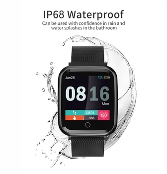 

Women Smart Watch IP68 Waterproof smartwatch Heart rate monitor Sport Fitness watch Wearable Devices for ios Android gift strap