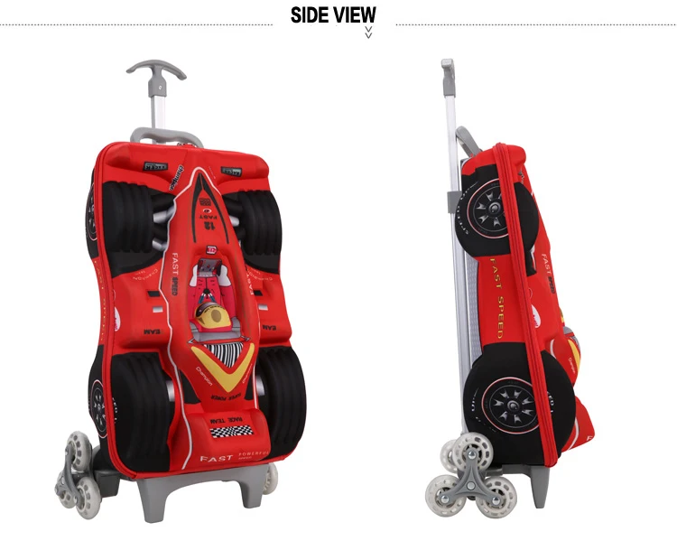 3D стерео чехол на колесиках милый большой герой 6 Детский чемодан для путешествий мальчик девочка мультфильм Ланч сумка пенал Мстители детский подарок