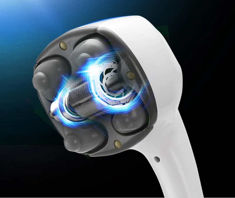 Electric Handheld Massager Four Head Machine Full Body Neck Vertebra Back Muscle Relax Vibrating Deep Tissue Massage Health Care