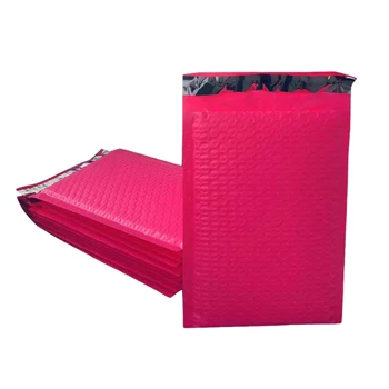 

50Pcs/Set Rose Red Self Seal Bubble Mailers 6X10.6 Inches Padded Envelopes