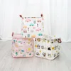 New Cube Folding Cotton Linen Fabric Storage Basket Kids Clothes Storage Box Waterproof Laundry Basket For Toys Organizers 1