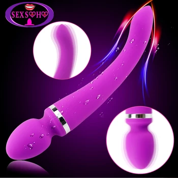 10 Speeds Powerful Dual Head Big Vibrators for Women Magic Wand Body Massager Sex Toys For Woman Clitoris Anal Stimulate Product 2