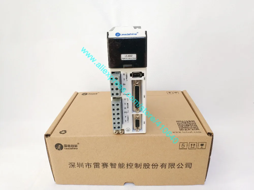 EL5-P0200 Leadshine 400 W L5-400Z AC привод с серводвигателем и 200 Вт Leadshine AC Серводвигатель ACM6002L2H-B0-D-SS с кабелями Connecor