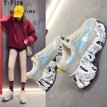 

Running Shoes For Women Lace-up Woman Sneakers Breathable Mesh Women Sport Shoes High Quality Women's Shoes zapatos de hombre