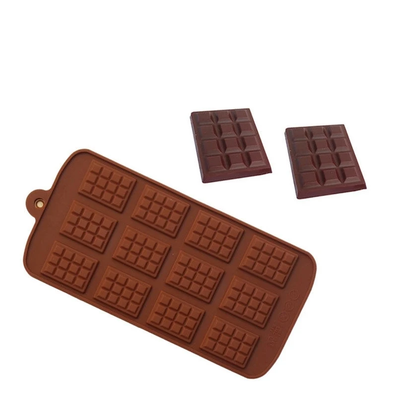 

Baking Mold Delicate Classic 12 Square Waffle Shape Chocolate Silicone DIY Cake Decoration Oven Microwave Refrigerator